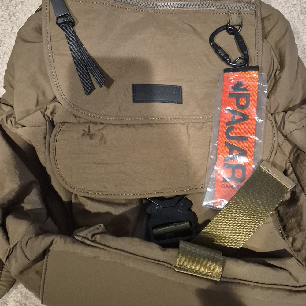 Parachute Nylon Backpack In Green